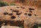 Close up view of holes in the rock from the Uluru base walk