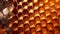 A close up view of a honeycomb pattern