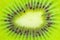 Close up view of kiwifruit