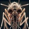 a close-up view of a mosquito