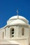 Close up view of an old church on the Greek holiday island of Naxos.