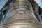 Close up view of the ornate bronze bell at the Saint Isaac\'s Russian Orthodox Cathedral in Saint Petersburg, Russia
