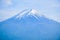 Close up view of the peak of Fuji mountain