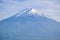 Close up view of the peak of Fuji mountain