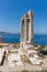 Close up view of Portara, Apollo Temple Entrance, Naxos Island, Greece
