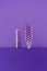 close up view of purple hairbrush and comb