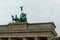 Close up view of the quadriga on the Brandenburg Gate in Berlin