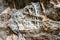 Close-up view of a rough pattern on the rocky surface - geology background