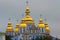 Close-up view of scenic Saint Michael Golden-Domed Monastery