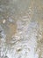 Close-up view of soft water flowing. Texture and background