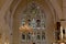 Close up view of stained glass windows of The Sanctuary in the Cathedral Church of Christ Lagos
