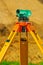 Close up view on theodolite