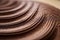 a close up view of a wavy pattern on a piece of chocolate