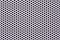 Close up view of white aluminum mesh. round holes in the iron grid. Perforated steel mesh texture with small holes