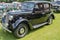 Close up of a vintage Austin 10 on display at a public show