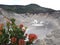 Close up Volcano Mountain of Tangkuban Perahu in West Java, Indonesia