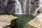 Close up of waterfall around stones at Khao Yai National Park