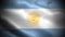 Close up waving flag of Argentina. Flag symbols of Argentina.