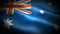 Close up waving flag of Australia. Flag symbols of Australia.