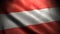 Close up waving flag of Austria. Flag symbols of Austria.