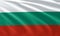 close up waving flag of Bulgaria