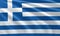 Close up waving flag of Greece