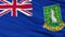 Close Up Waving National Flag of British Virgin Islands