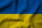 Close up of waving of Ukraine flag for Independence Day concept