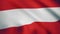 Close up of wavy flag of Austria. Flag of Australia background