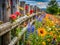 A close-up of a weathered wooden fence