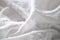 Close up White Chiffon Fabric Texture