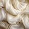 A close up of a white silk fabric, AI