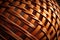 Close up wicker pattern. 3D style background texture.