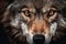 Close-up of a Wild Wolf\\\'s Beautiful Eyes