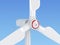 Close-up of wind turbine