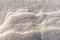 Close up of windy snow surface texture