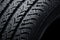 Close up Winter car tire
