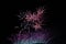 Close up wonderfull color fireworks japan in festival firewors japan