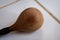 Close up of a wooden percussion instrument, ethnic rattle