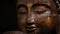 Close Up of a Wooden Statue of a Buddha