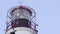 Close up of a working lighthouse tower