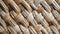 Close up of a woven basket texture
