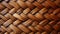 A close up of a woven basket texture