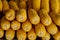 close up yellow sweet corns for sale in local market ,Thailand