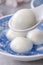 Close up of yuanxiao tangyuan in a bowl on gray table, food for Chinese Lantern Yuanxiao Festival