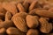 Close-up of yummy almond nuts
