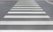 Close-up Zebra pedestrian crossing