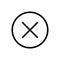 Close vector icon, delete symbol for your web site design, logo, app, UI. illustration
