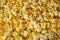 Close view of buttered popcorn