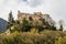 Close view on Castle Brunnenburg inside a green landscape. Tirol Village, Province Bolzano, South Tyrol, Italy